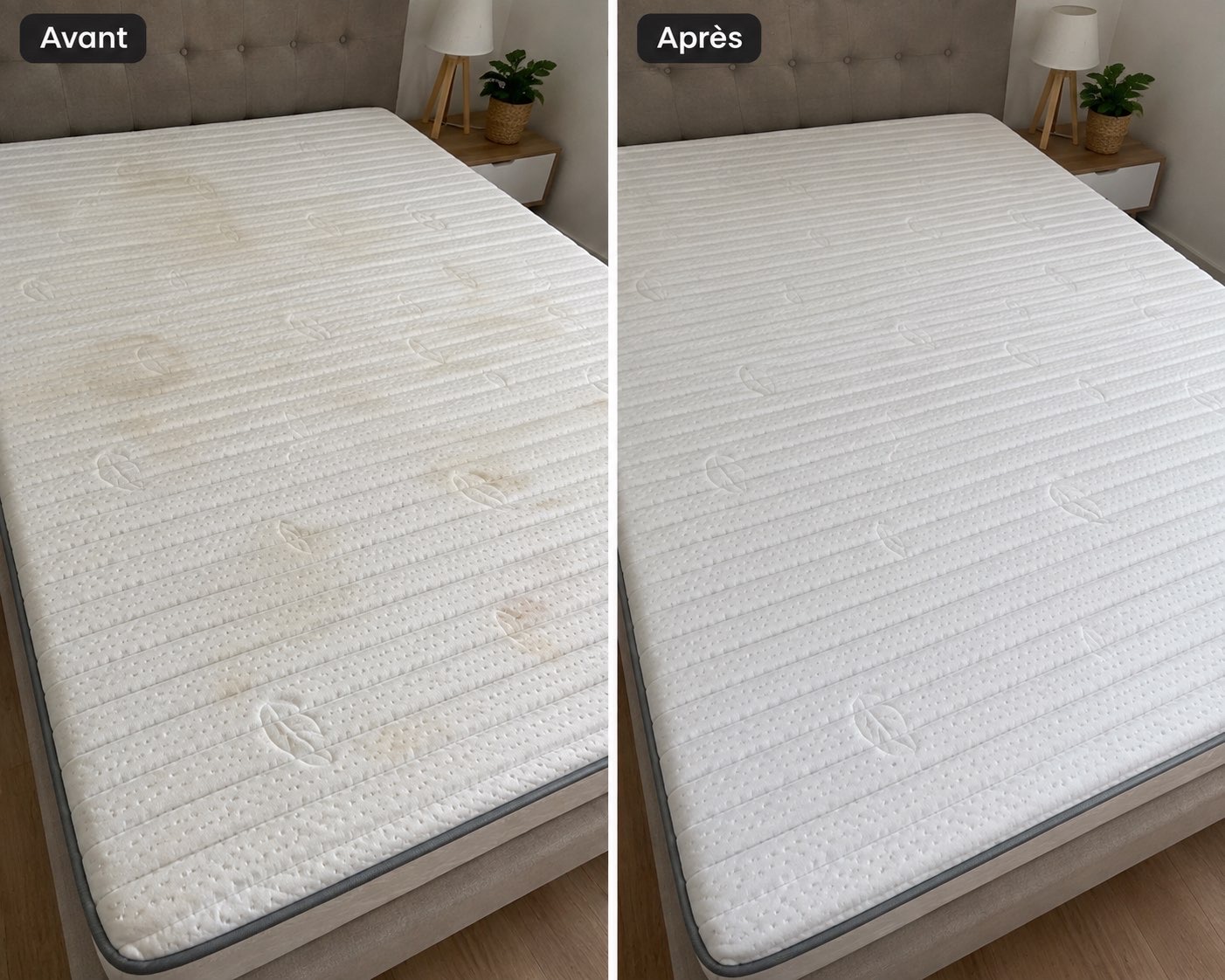 Matelas avant après