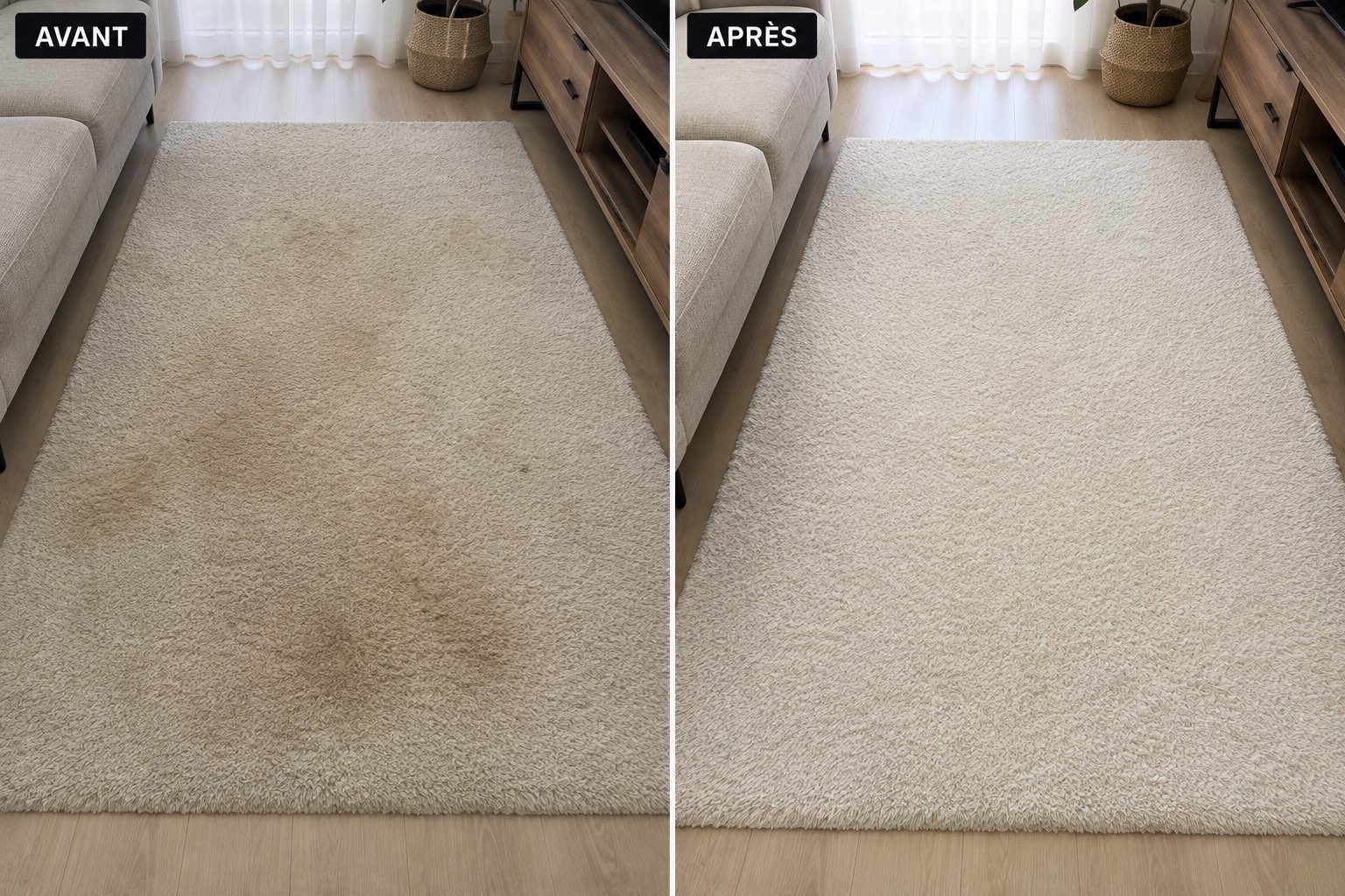 Tapis avant après